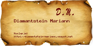Diamantstein Mariann névjegykártya